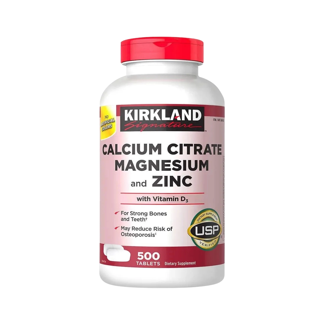 Calcium Magnesium and Zinc 500 Tabs Kirkland