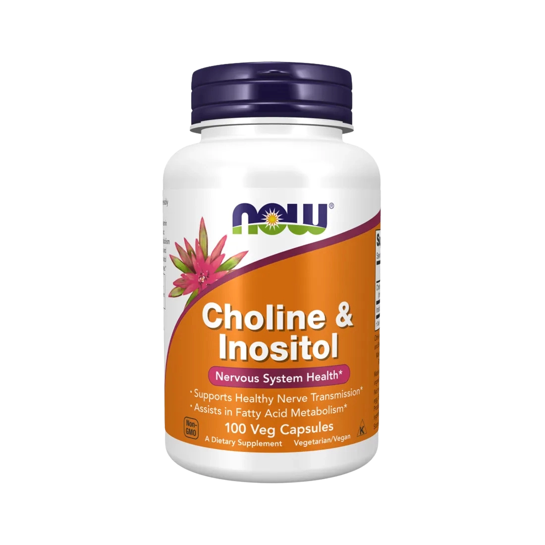 colina inositol 250 mg 100 cápsulas now foods