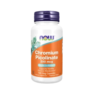 suplemento de picolinato de cromo now foods 200 mcg 100 capsulas