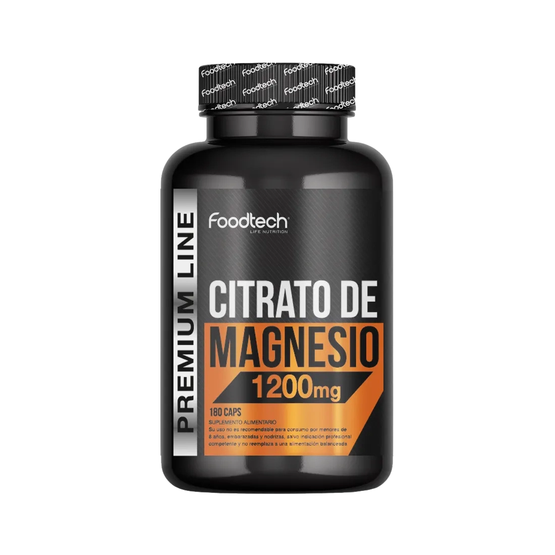 citrato de magnesio cápsulas 180 foodtech sin sabor