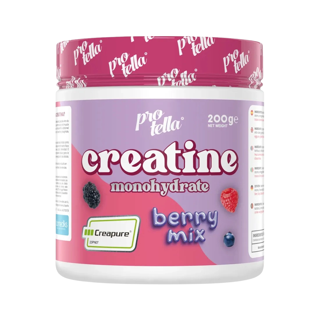 creatina creapure 300 g protella monohidrato de creatina