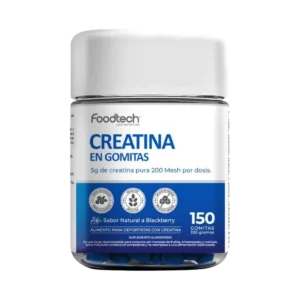 creatina en gomitas 150 gummies Foodtech sabor blueberry