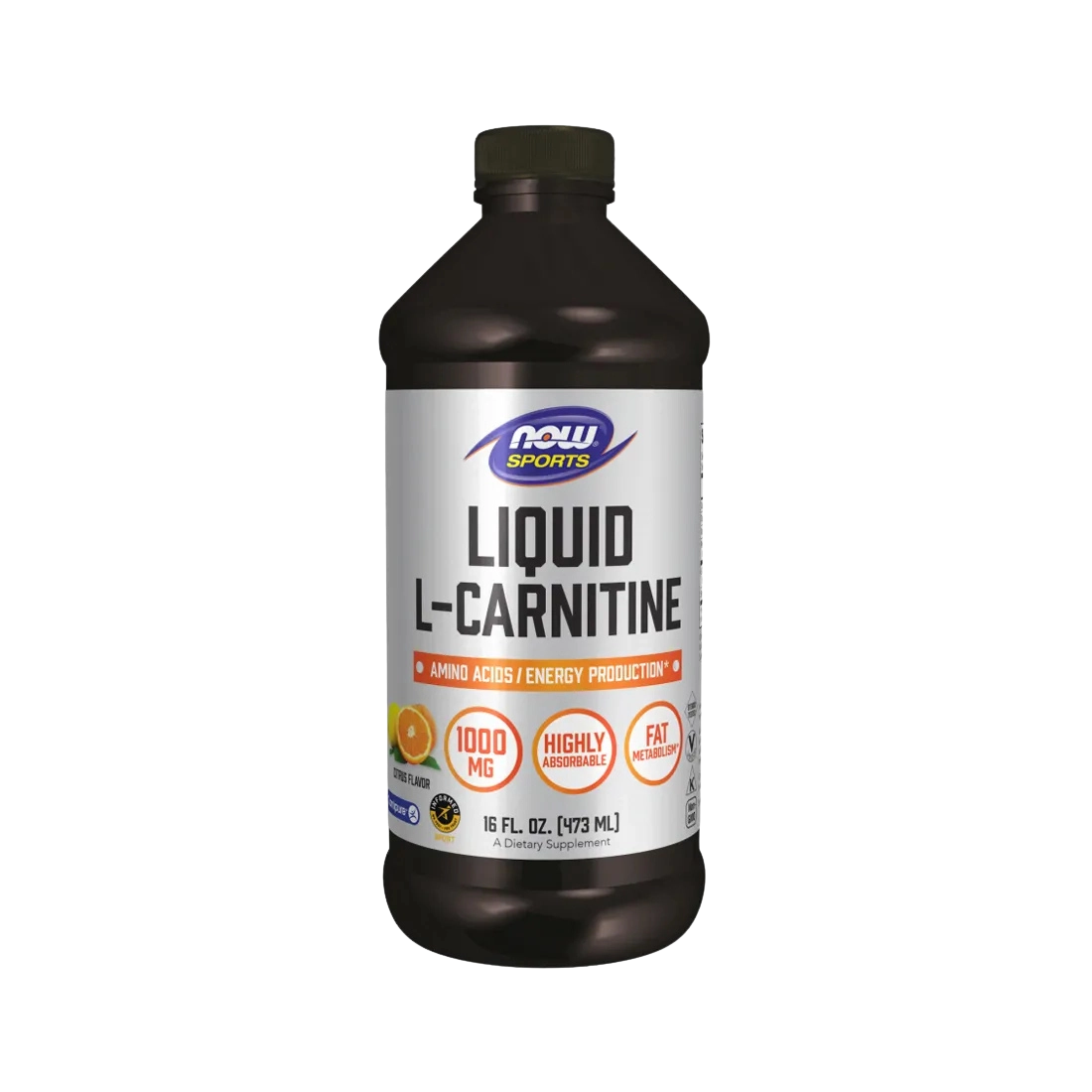 l carnitina líquida now foods 473 ml naranja