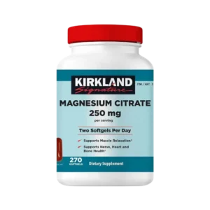 citrato de magnesio 250 mg Kirkland 270 softgels