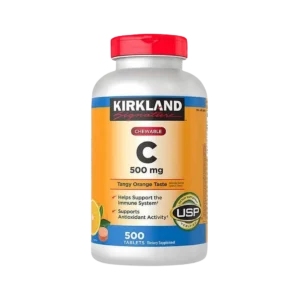 vitamina c kirkland 500 mg 500 tabletas masticables sabor naranja