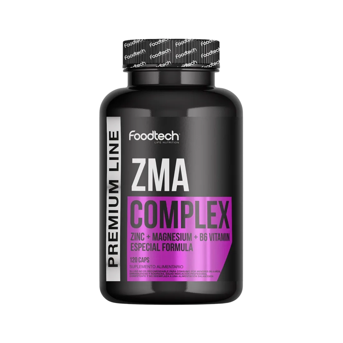 ZMA suplemento Foodtech 120 cápsulas sin sabor