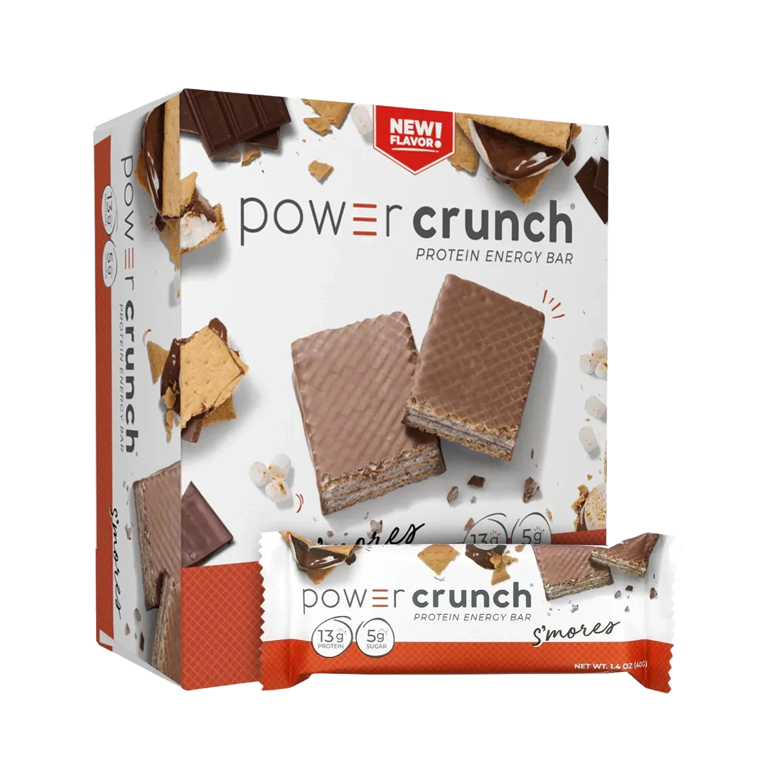 Caja Protein Energy Bar 12 unid- Power Crunch Smores