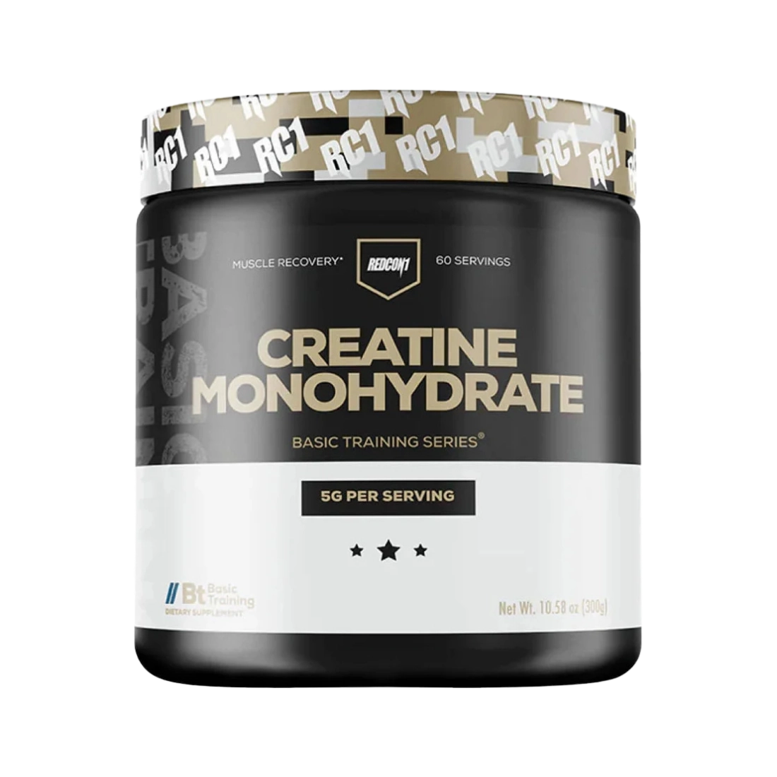 creatina monohidratada 300g redcon1 sin sabor 60 servicios