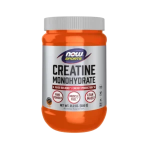Creatina monohidratada 600 g NOW Foods en polvo sin sabor
