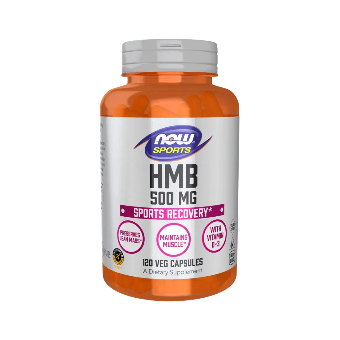 HMB 500 mg 120 cápsulas Now Foods info nutricional