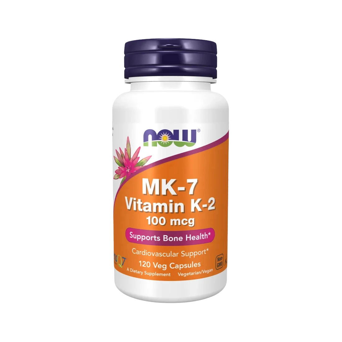 vitamina k2 mk7 100 mcg 120 cápsulas vegetales now foods