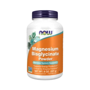 bisglicinato de magnesio en polvo 227 g now foods sin sabor
