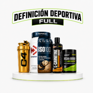 Pack Definición Deportiva Full Bee Fitness con Iso 100 Dymatize, Liquid Carnitine 3000 Nutrex, BCAA 6000 Nutrex y Shaker C4