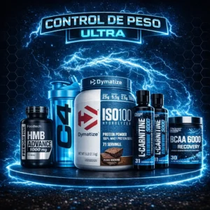 pack control de peso ultra proteína bcaa carnitina hmb shaker