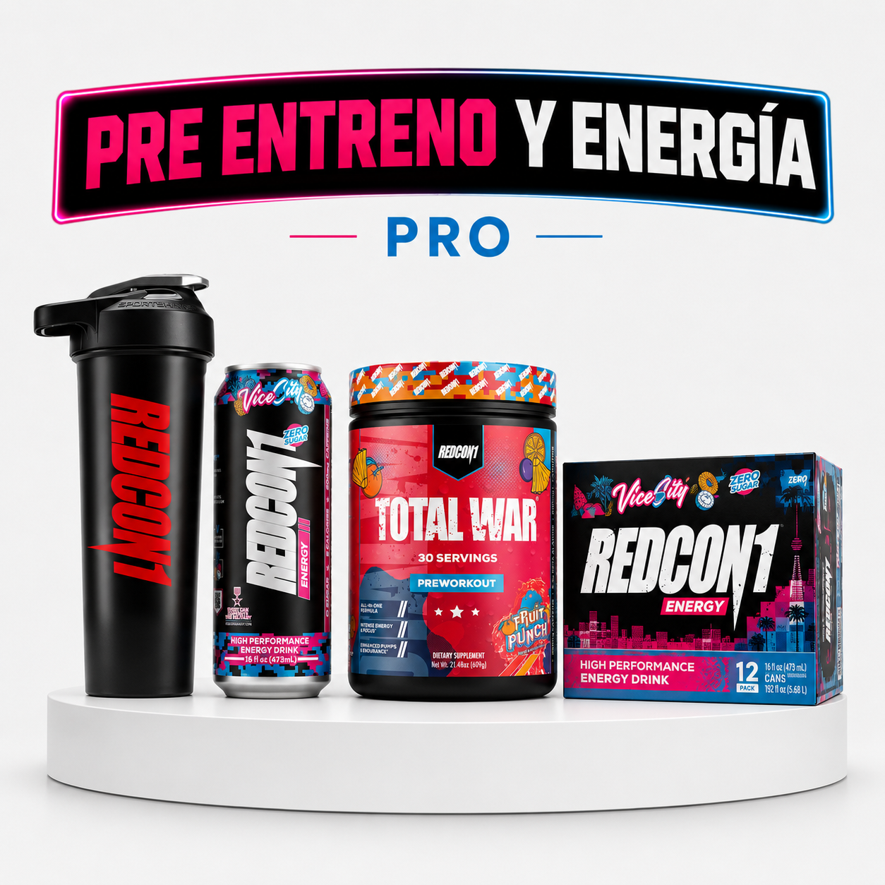 pack pre entreno y energía pro
