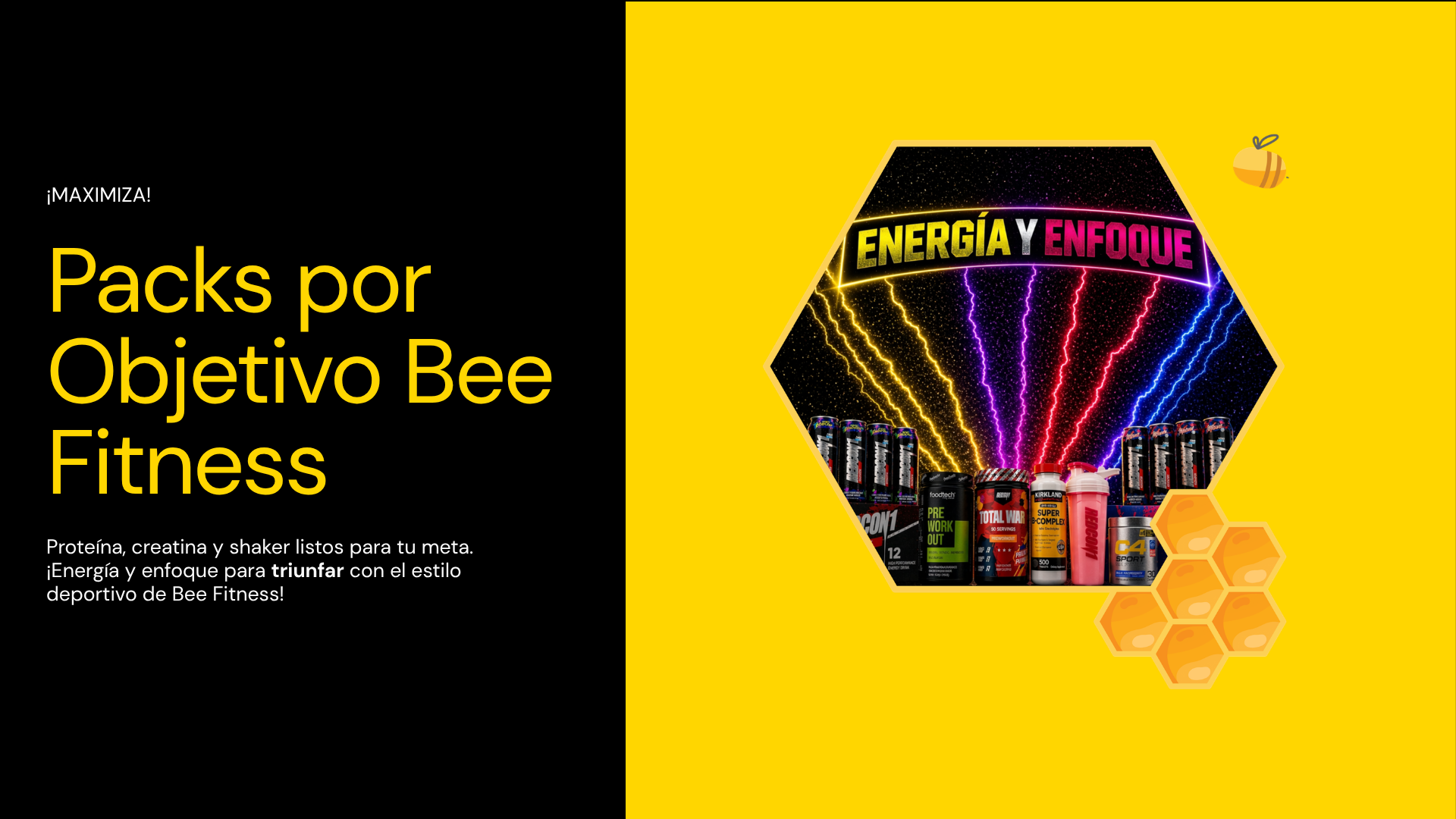 Presentación - Packs por Objetivo Bee Fitness