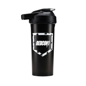 shaker para proteína Redcon1 700 ml black white