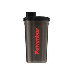 Shaker PowerBar 750 ml negro y rojo