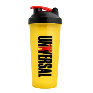 shaker para proteína 700 ml universal amarillo