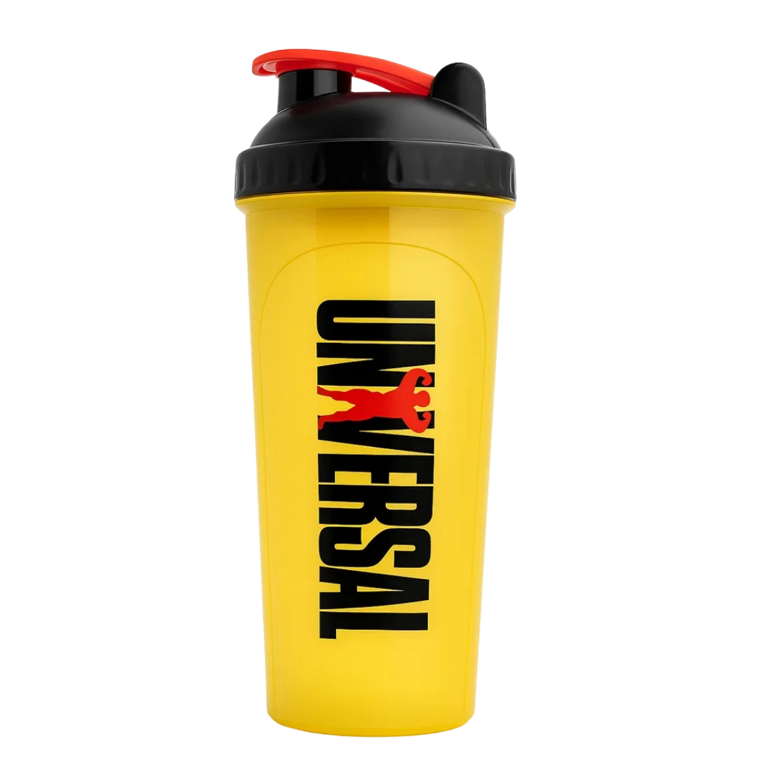 shaker para proteína 700 ml universal amarillo