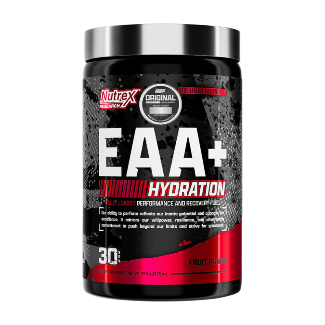 nutrex eaa hydration 390 g original sabores Fruit Punch y Maui Twist
