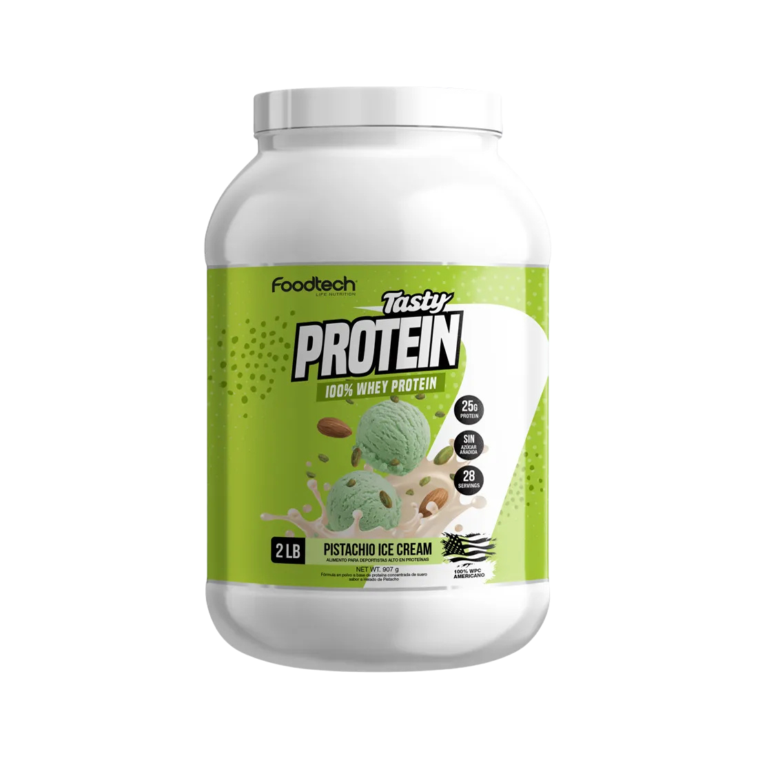 Tasty Protein 100% Whey 2 lbs Foodtech proteína whey en sabores seleccionados
