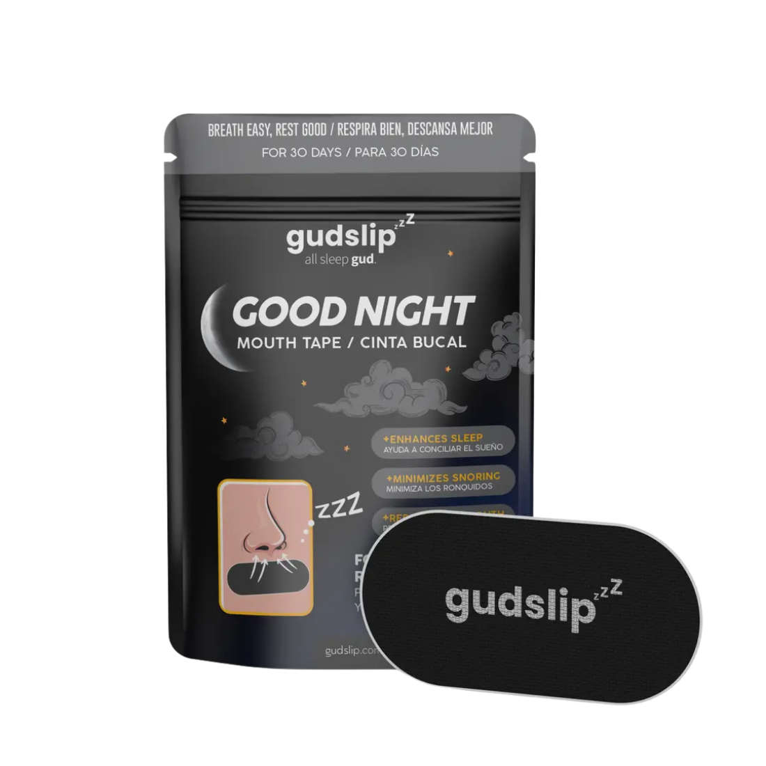 cinta bucal Gudslip Good Night 30 unidades producto original