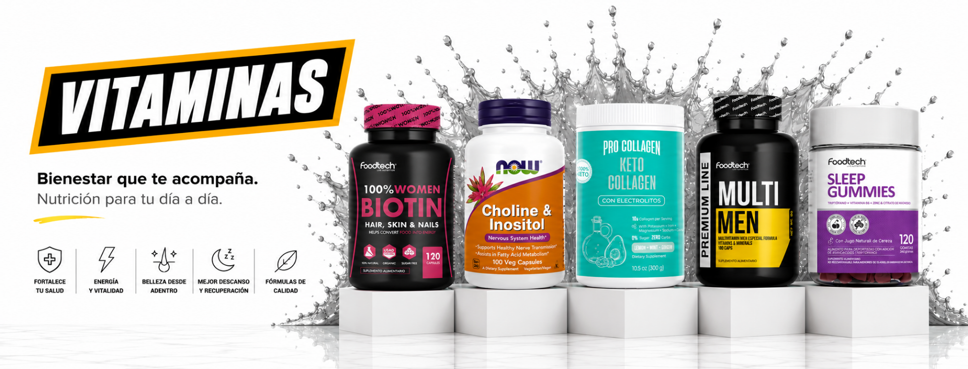 Catálogo de vitaminas y minerales de Bee Fitness