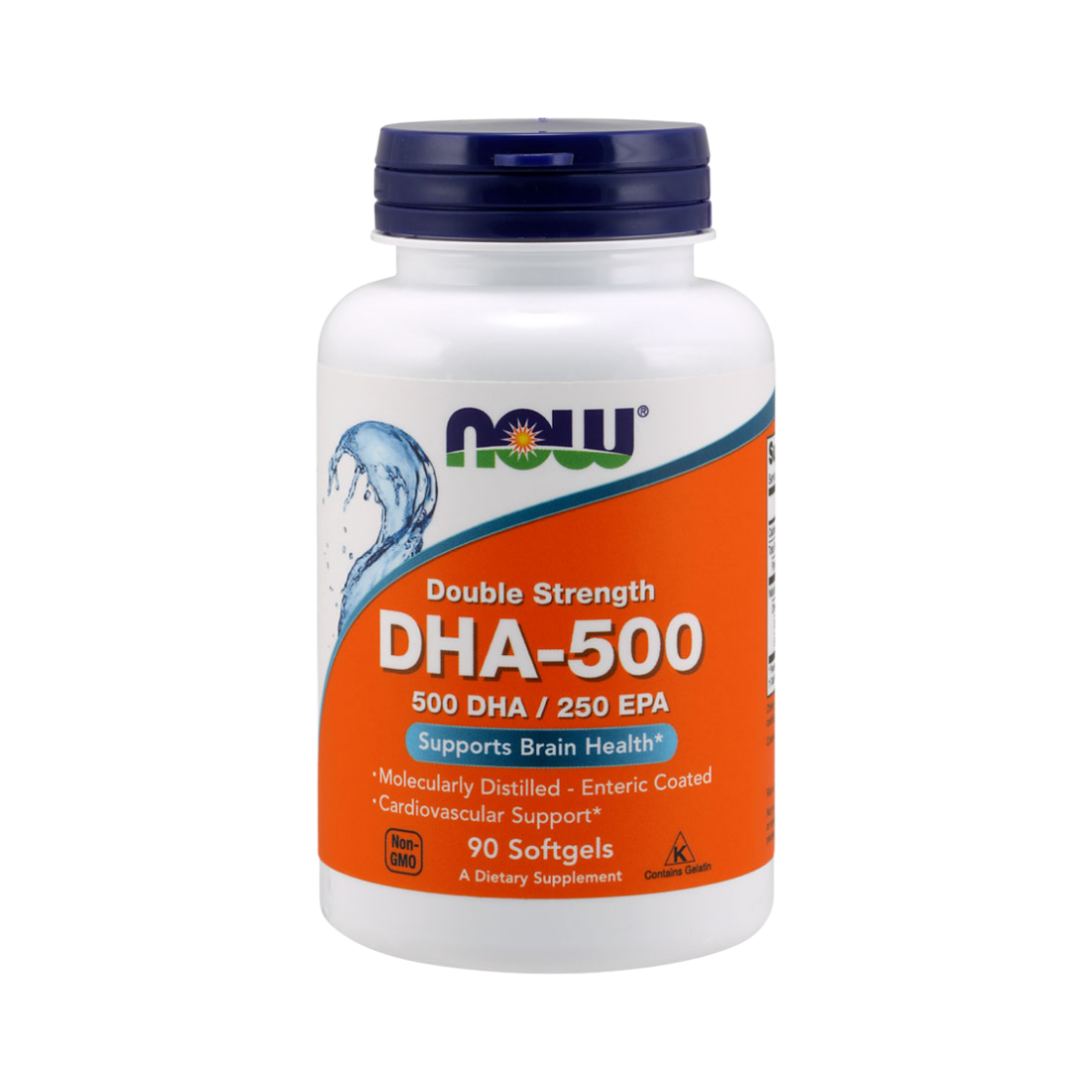 DHA 500 mg NOW Foods 90 cápsulas blandas