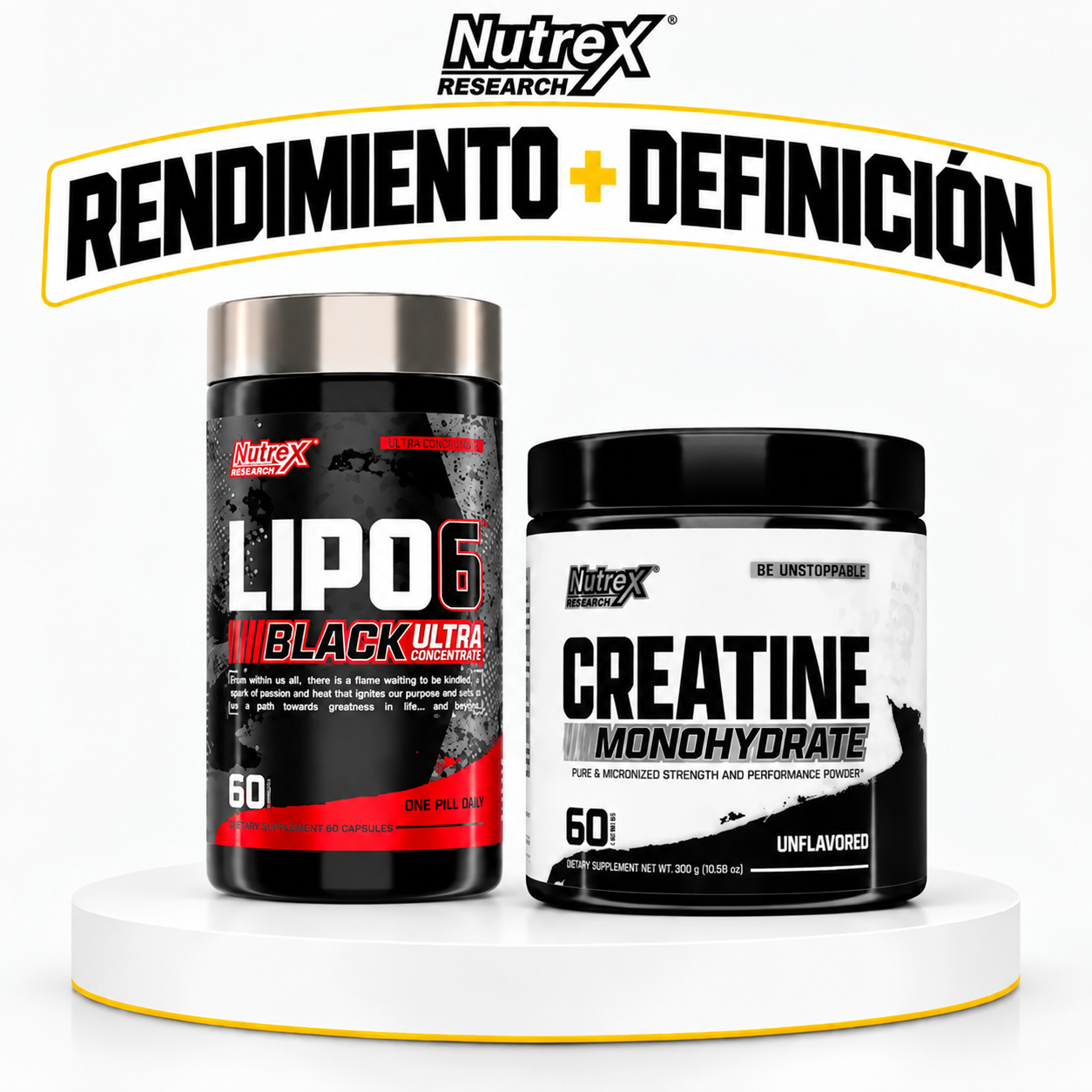 Pack Lipo 6 + Creatina Nutrex