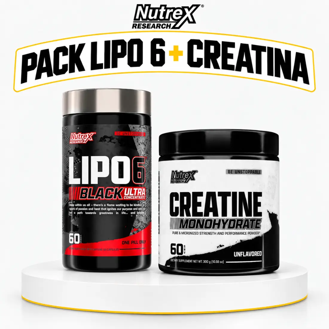 Pack Lipo 6 + Creatina Nutrex